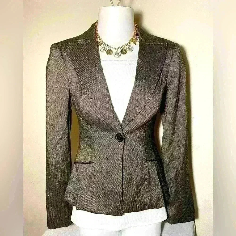 NWT BEBE Chocolate Brown Blazer
